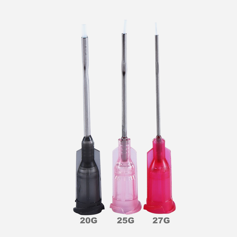Igły dozujące typu Luer Lock z powłoką teflonową PTFE