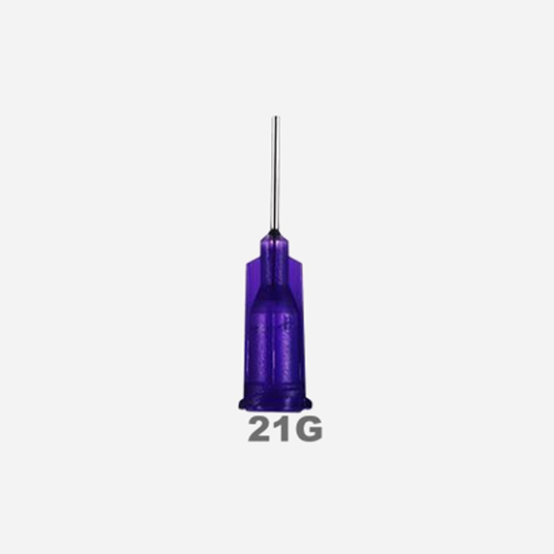 Igły dozujące Luer Lock ze stali nierdzewnej 21G purpurowe 1/2 cal 10 szt.