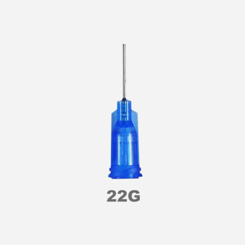 Igły dozujące Luer Lock ze stali nierdzewnej 22G niebieskie 1/2 cal 10 szt.