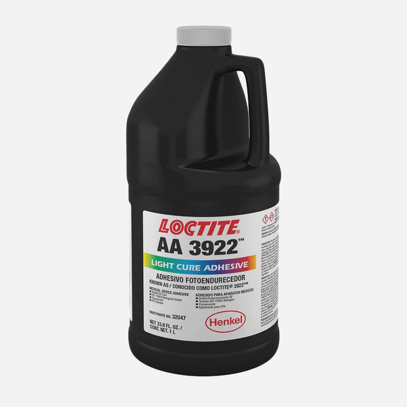 Klej UV Loctite AA 3922 Przeźroczysty / Fluorescencyjny, niska lepkość, do tworzyw sztucznych wrażliwych na naprężenia, do przyborów medycznych
