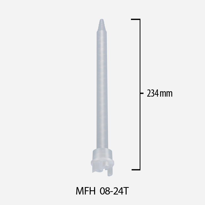Mikser statyczny 1:1, 2:1 System F do kartuszy 400 ml / 490 ml, dł. 234mm śr. wew. 8mm, MFH 08-24T