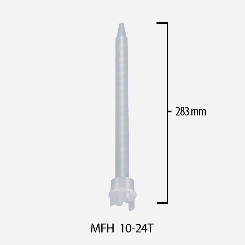 Mikser statyczny 1:1, 2:1 System F do kartuszy 400 ml / 490 ml, dł. 283mm śr. wew. 10mm, MFH 10-24T