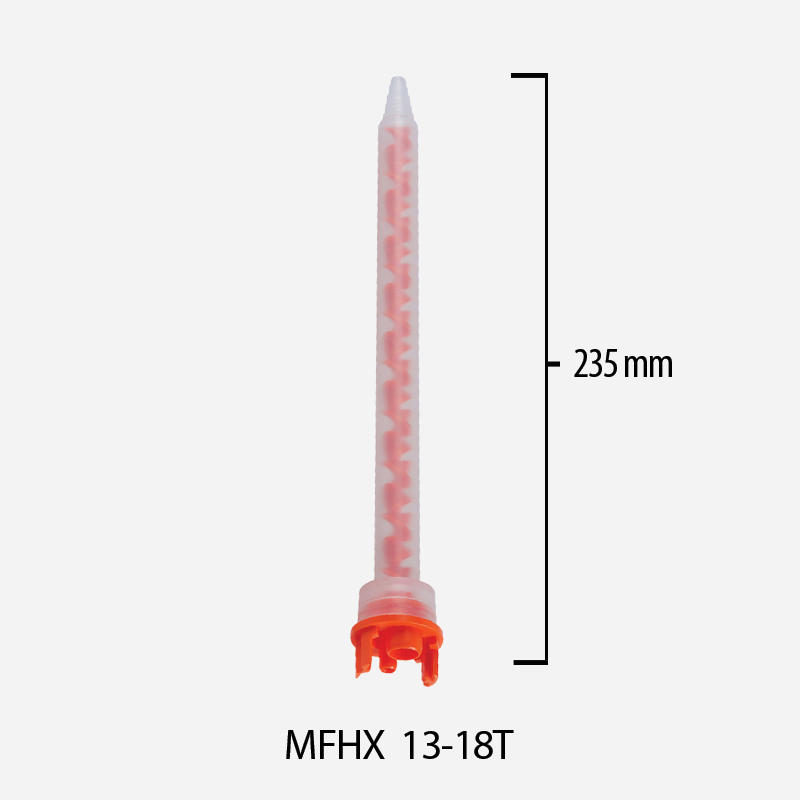 Mikser statyczny 4:1, 10:1 System F do kartuszy 400 ml / 490 ml, dł. 296mm śr. wew. 13mm, MFHX 13-18T