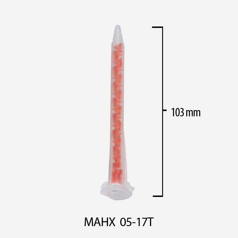 Miksery statyczne 1:1, 2:1 System A do kartuszy 50 ml, dł. 103mm / śr. wew. 5.4mm, MAHX 05-17T