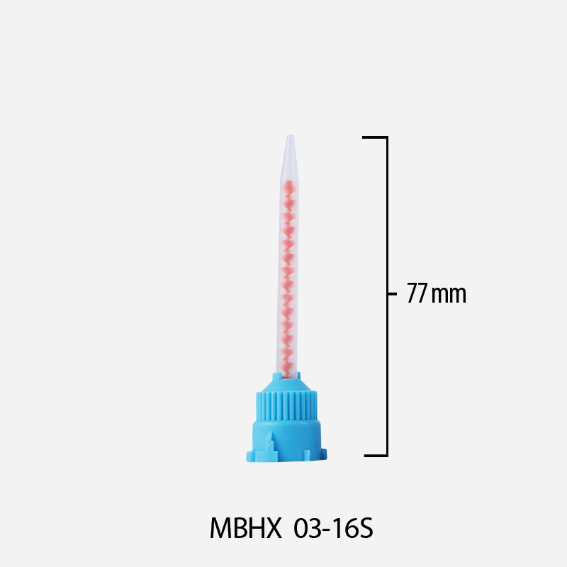 Mikser statyczny 1:1, 2:1 System B do kartuszy 25 ml, 50 ml, dł. 77mm / śr. wew. 3mm MBHX 03-16S