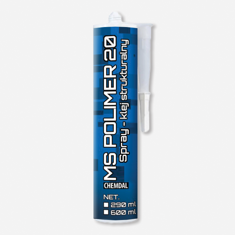 Klej jednoskładnikowy MS Polimer 20 Spray Elastyczny natryskowy uszczelniacz do metalu, stali nierdzewnej, tworzyw sztucznych 290 ml Ochra