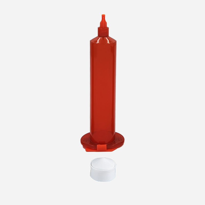 Strzykawka Luer Lock, cylinder + tłok + zatyczki, bursztynowa 30 ml